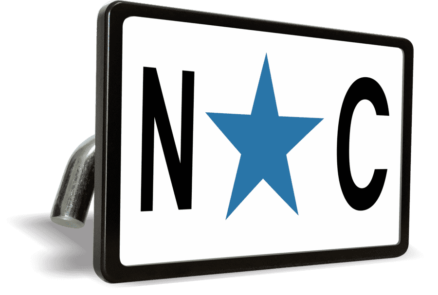 North Carolina State (Color) - Tow Hitch Cover